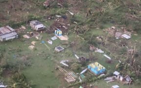 Aerial shot of Luganville