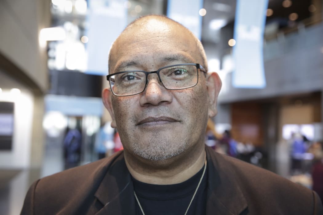 04072016 Photo: Rebekah Parsons-King. Maori language week kicks off with a parade from Wellington Train Station to Te Papa. 4000+ people paraded through wellington to promote Te Reo. Ngahiwi Apanui, Chief Executive, Maori Language Commission.