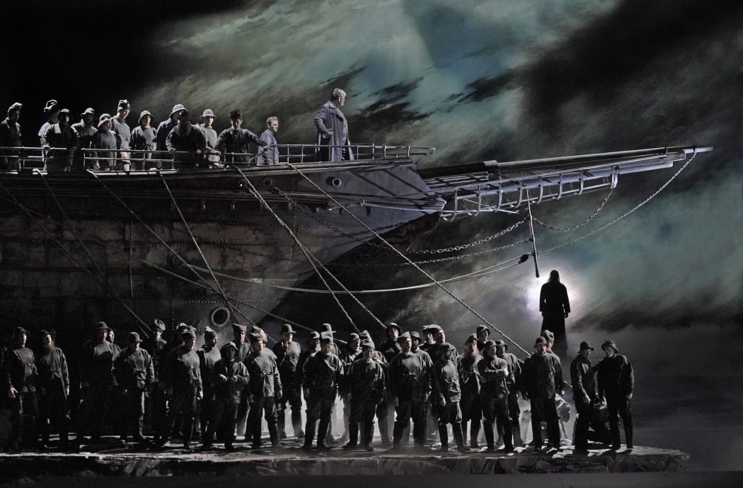 A scene from The Flying Dutchman at The Met