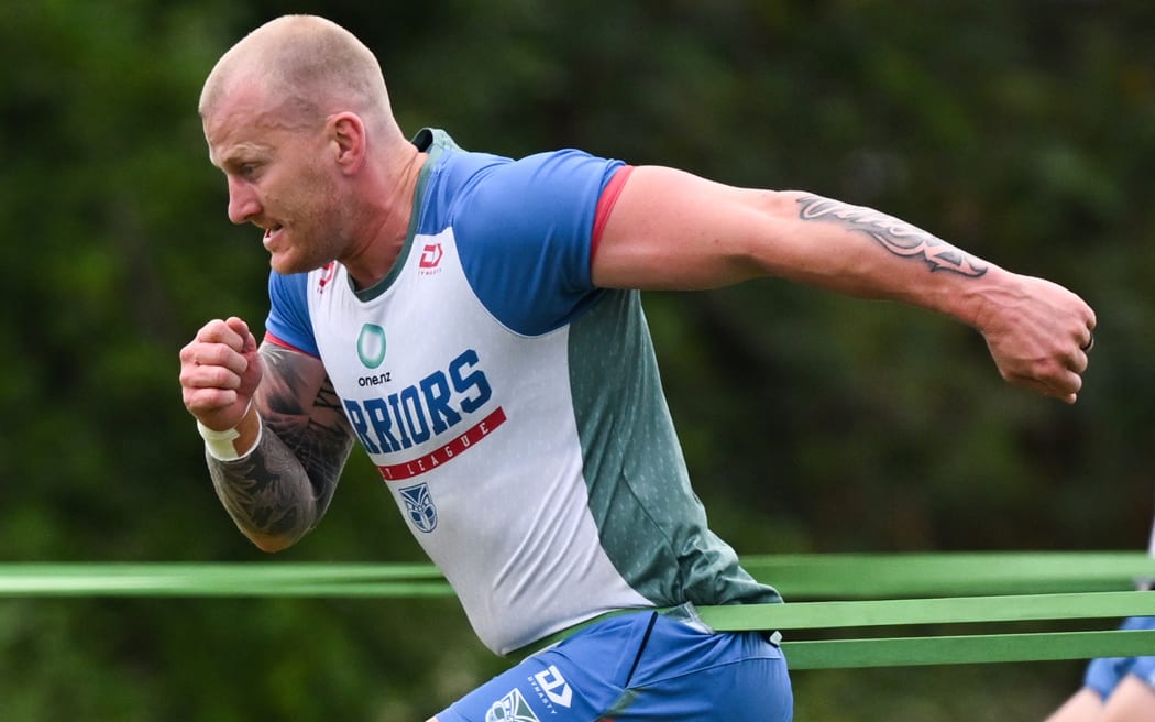 New Zealand Warriors pre-season NRL rugby league training and media session at Go Media Stadium, Auckland.