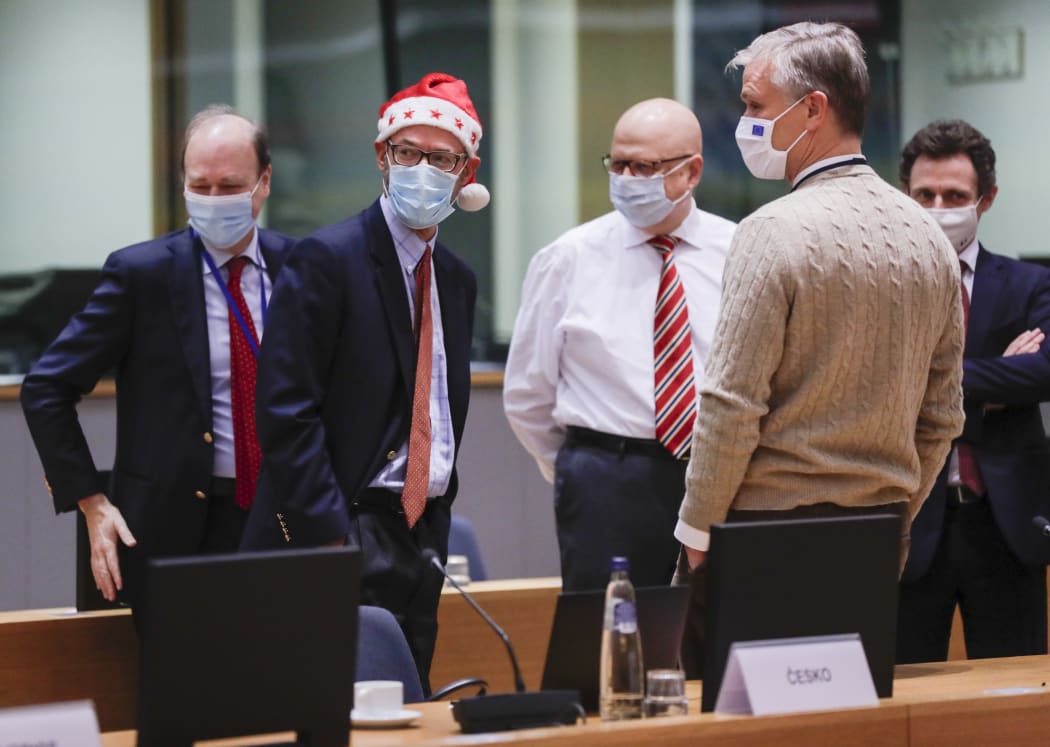 European ambassadors during the briefing of European Union member states in Brussels on 25 December.