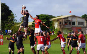 Tonga has defeated Canada 28-3 in the first of two-Test matches at Te'ufaiva Park in Nuku'alofa on Thursday. 10 August 2023.