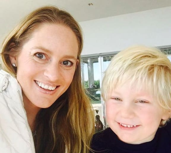 Claire Deeks and her son Dom