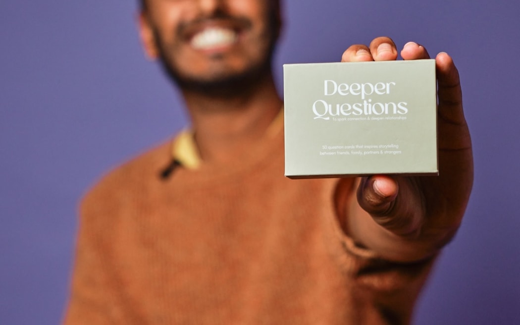 Kiwi documentary maker Kiran Patel has created a new conversation card game called Deeper Questions.