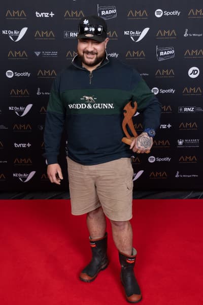 Hori Shaw, winner of the 'People's Choice' award at the Aotearoa Music Awards 2024.