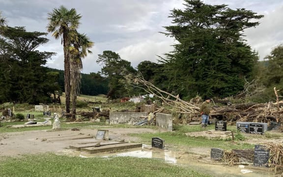Rongomaraeroa Marae, Ngāti Kere – Porangahau NZ - damage at the urupa or burial site