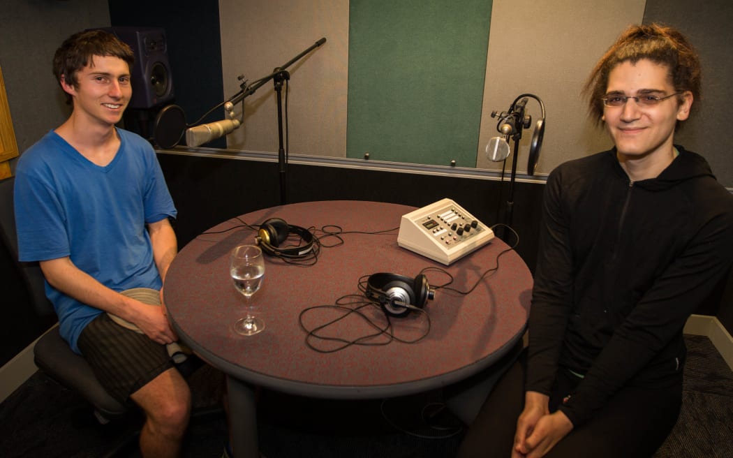 Reuben Jelleyman (Left) and Jay Greenberg (Right) - joint winners of the NZSO TODD Corporation Young Composers Award.