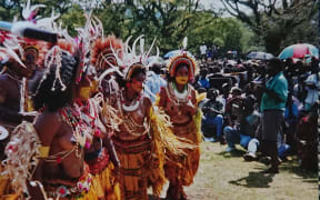 Bougainville Peace Agreement ceremony in Arawa in August 2001
