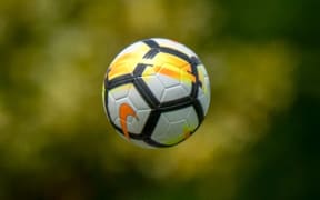 Alex Clayton throws the ball in for Wellington 

Hamilton Wanderers (blue) vs Team Wellington (white), Porritt Stadium, Hamilton,  18 November 2017. Copyright photo © Steve McArthur / www.photosport.nz