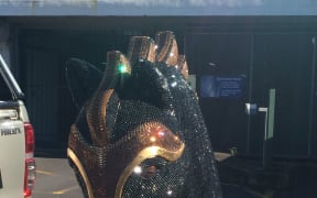 The cocaine was found inside the head of the ornamental horse.