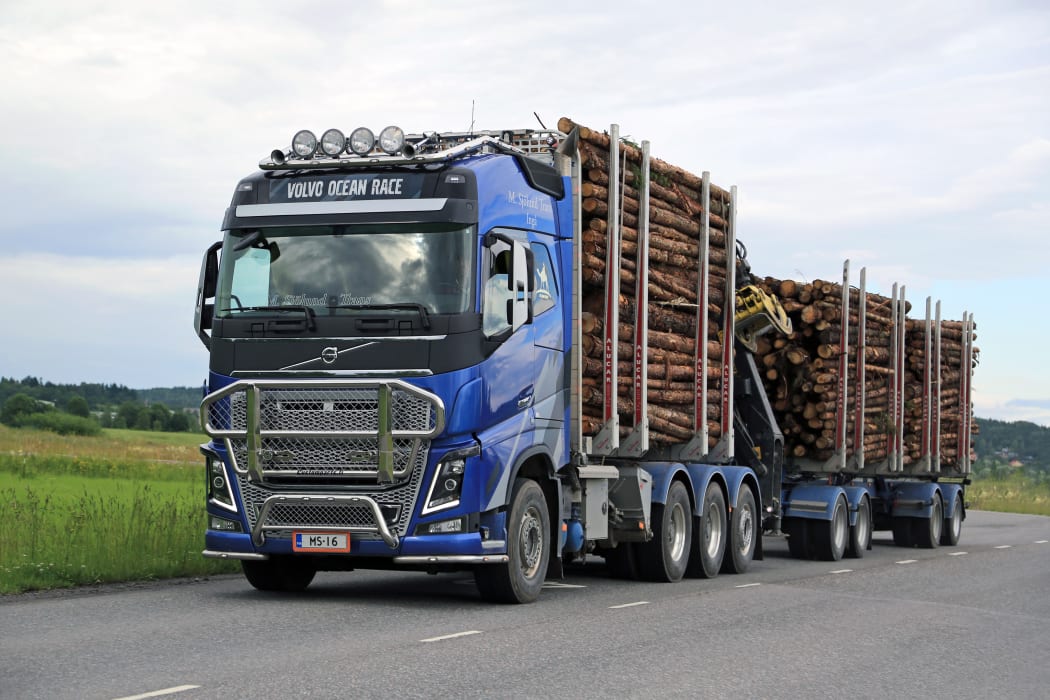 Logging truck.
