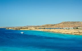 Red Sea  coastline in  Sinai, Egypt