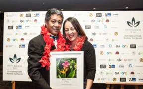 The upreme award winner was Connect Global, a contact centre business headed by Siuai Fiso (left) and his wife Serena Fiso (right).