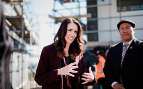 Labour Party leader Jacinda Ardern at the Ranginui 12 Papakāinga development site in Tauranga on 8 September, 2020.