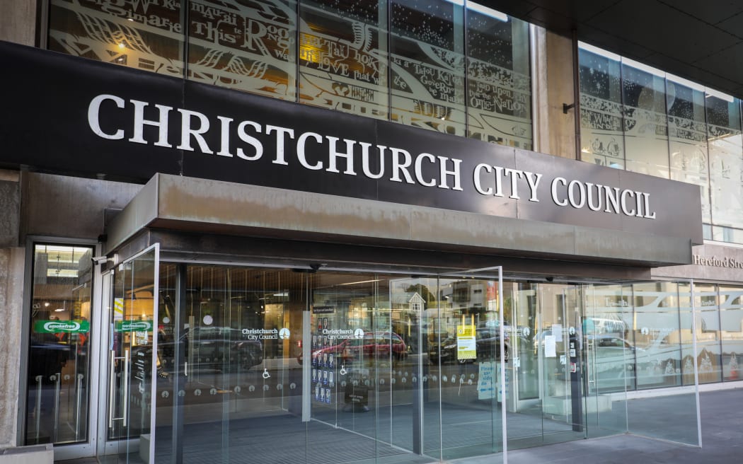 Exterior shots of Chch city council building