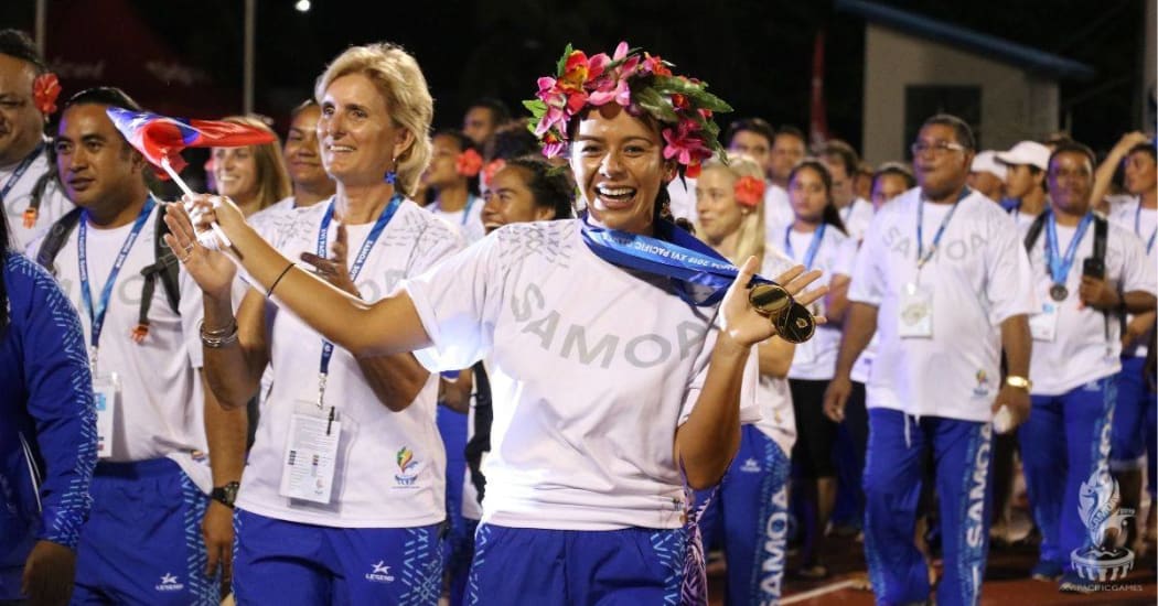 The closing ceremony of the Pacific Games