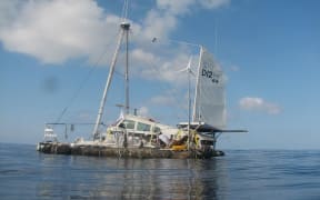 Marcus Eriksen's junk raft