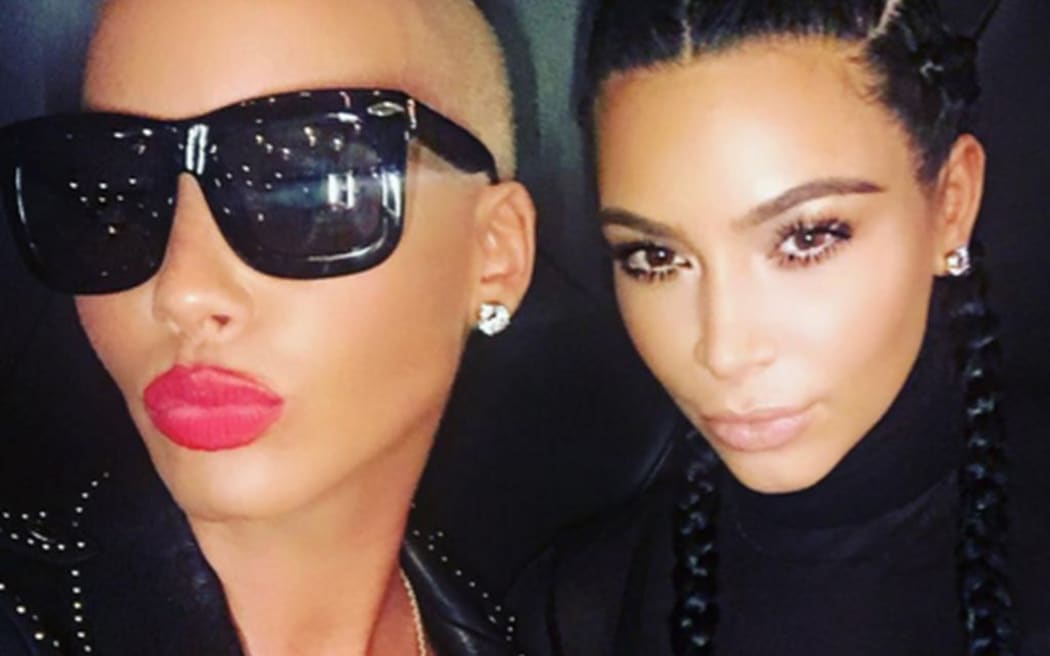 Amber Rose and Kim Kardashian.