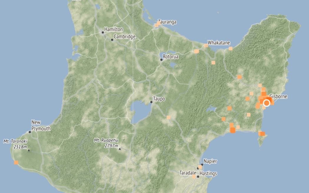 The quake was centred 5km from Gisborne.