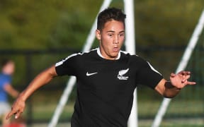 Young NZ footballer Charles Spragg.