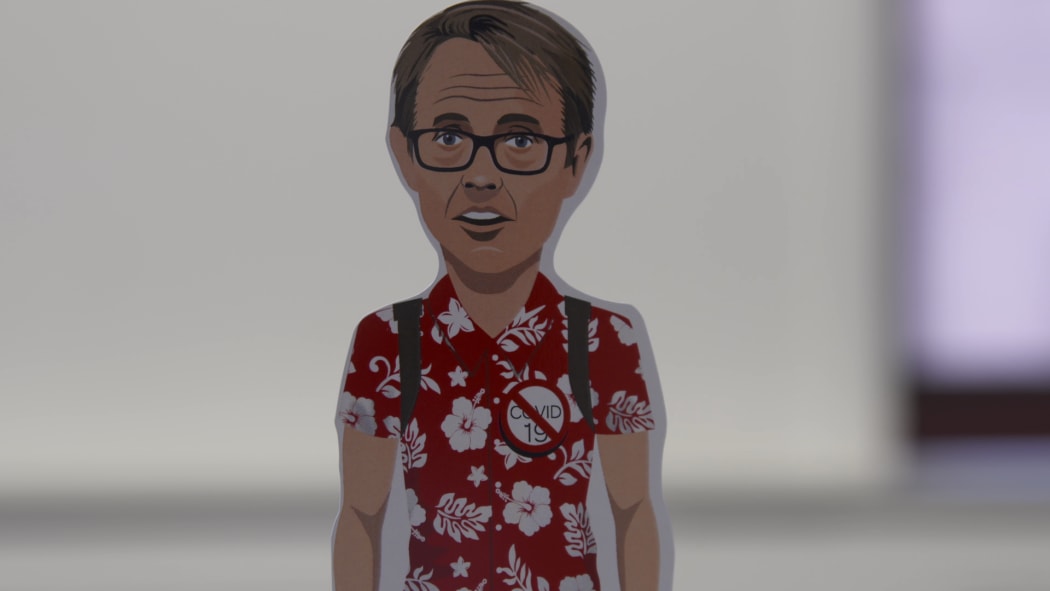 A lot of fan-art for Director-General of Health Dr Ashley Bloomfield was produced as a result of the Covid crisis.