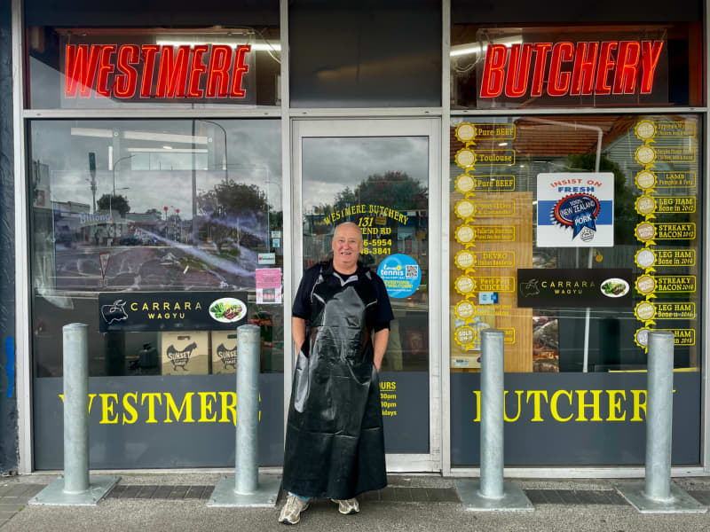 David Rossiter owns the century-old Westmere Butchery in Auckland.