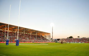 A Super Rugby game at the AMI Stadium in Addington earlier this year - Crusaders vs Chiefs.