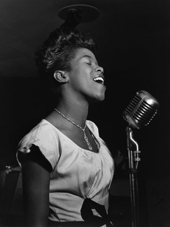 Sarah Vaughan singing