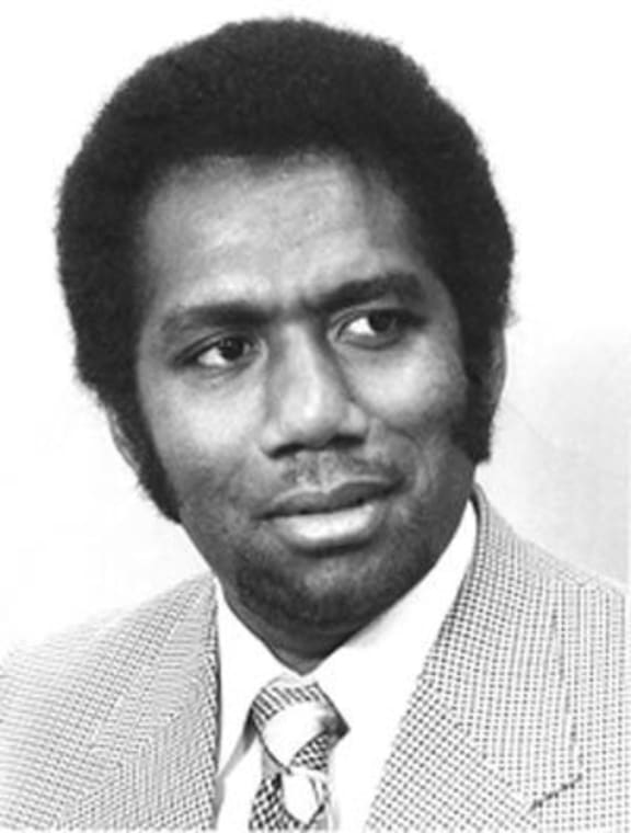 The first Prime Minister of Solomon Islands, Peter Kenilorea.