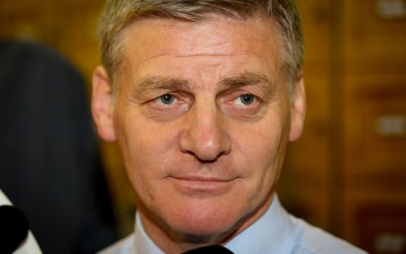 Bill English during caucus run 1.03.16