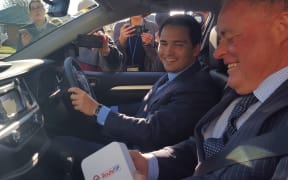 The Government is trialing a new safety program that sends audio safety messages to people driving rental cars.