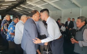 Iwi Chairs Forum pōwhiri at Waitangi.