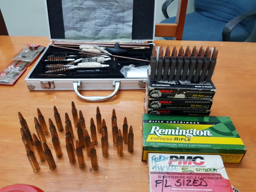 The ammunition found by Fiji Customs.