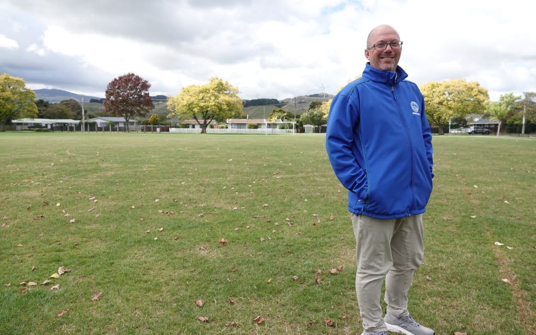 Ashhurst School principal Heath Chittenden looks forward to fewer cars passing the school.