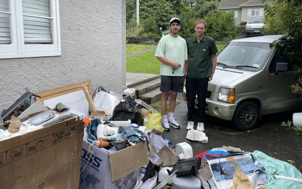 Kermath and his flatmate Zach's Tawariki Street home is on one of the lowest parts in the area.