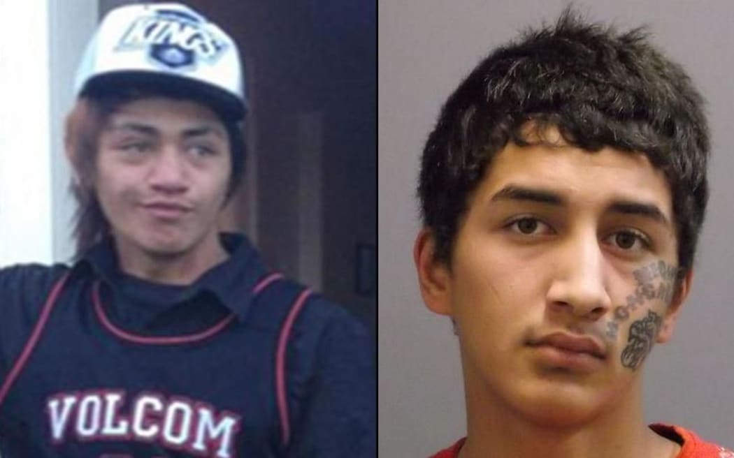 Mana Williams (L) and Tyson-Tainui Rukuwai Te Tomo.