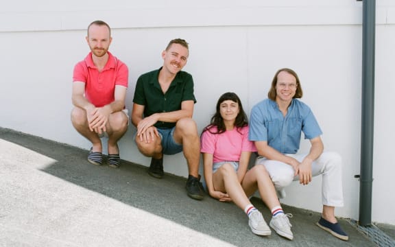 The Beths L-R: Tristan Deck (drums), Benjamin Sinclair (bass), Elizabeth Stokes (vocals/guitar), Jonathan Pearce (guitar)