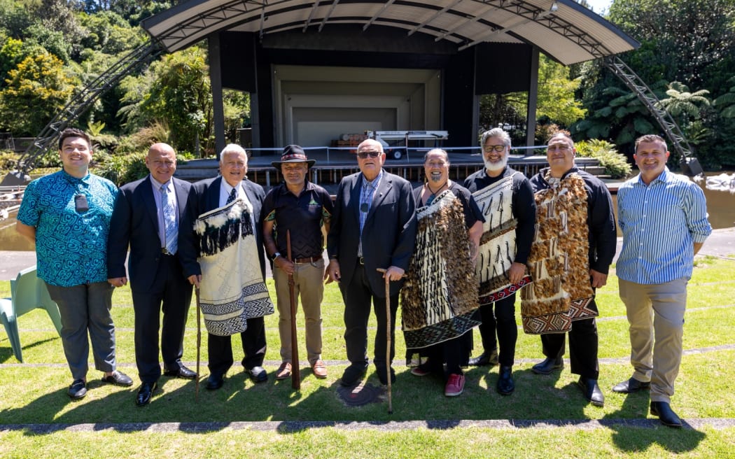 Te Matatini held at the Bowl of Brooklands in New Plymouth. Mahau Blessing Ceremony.