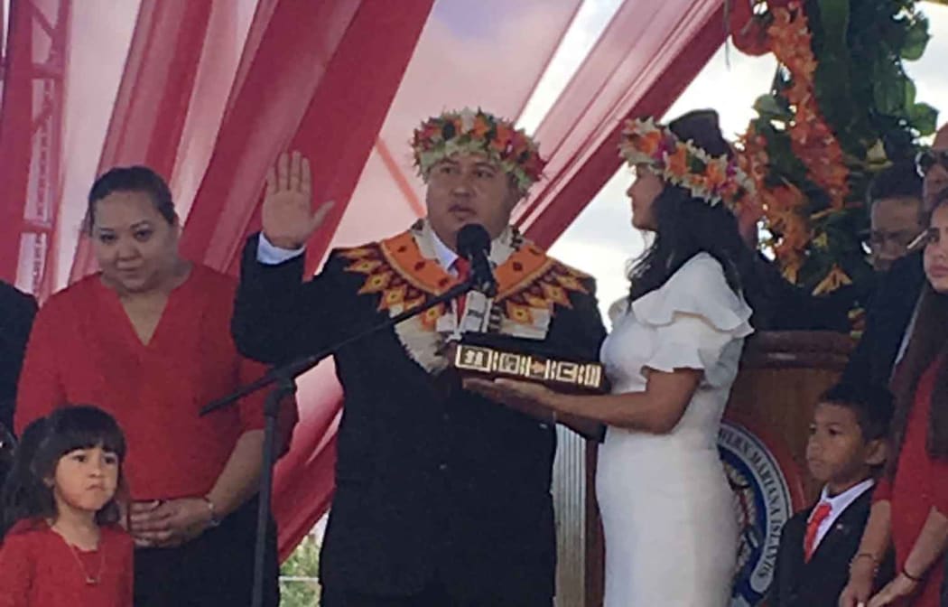 Ralph Torres takes oath as 12th CNMI governor