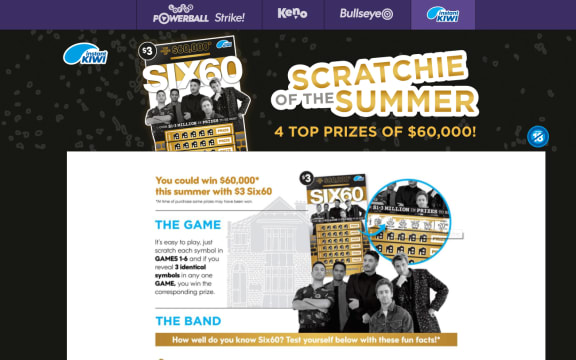 Popular Kiwi band Six60 have been criticised over their association with Lotto promotional material.