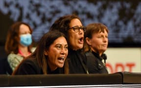 Dame Noeline Taurua Coach of the Silver Ferns and Debbie Fuller  Assistant Coach of the Silver Ferns