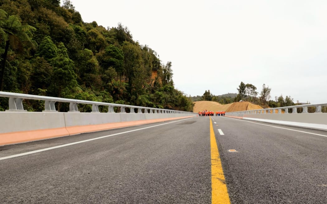 Taparahi Bridge on SH25A will reconnect the Coromandel community after summer storms left it with large slips that damaged the road.