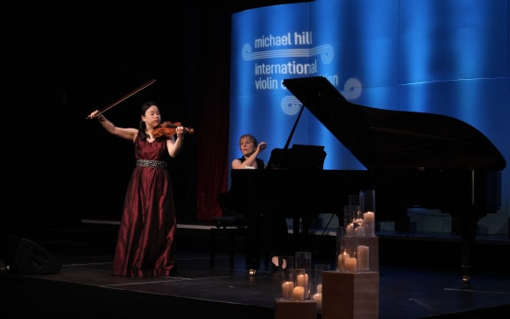 Ayaka Uchio performs at the Michael Hill International Violin Competition.