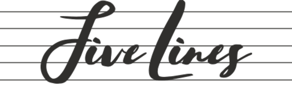 Music review blog Five Lines graphic