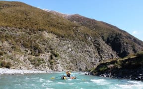 Hugh Canard on the Waiau Toa River.
