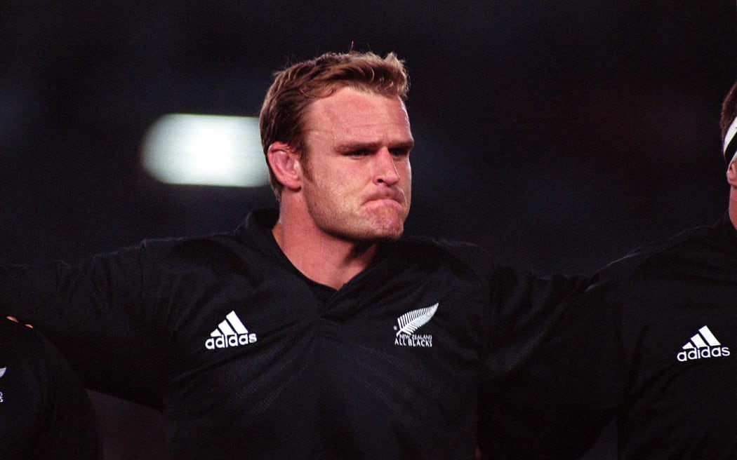 Scott Robertson with the All Blacks in 2001.