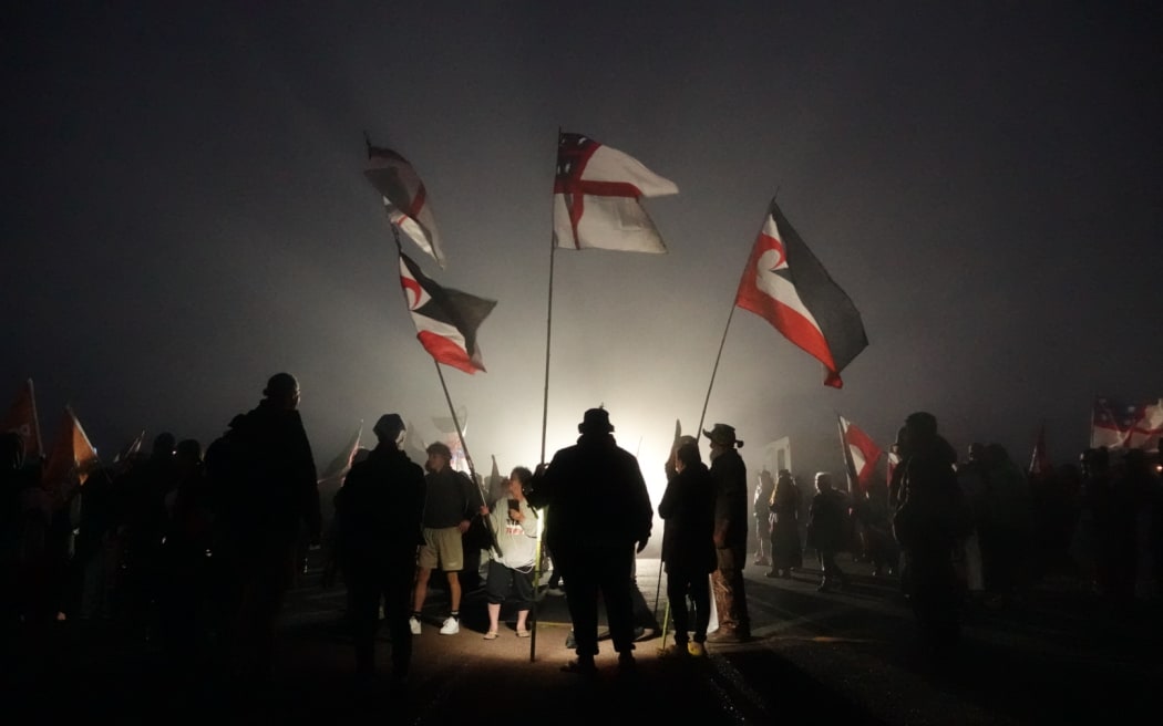 A dawn karakia at Cape Reinga launched a national hīkoi opposing the Treaty Principles bill and government policy affecting Māori.