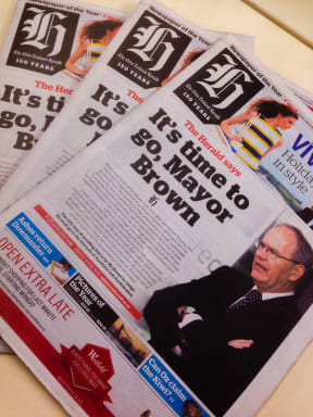 NZ Herald editorial calling for Mayor's resignation