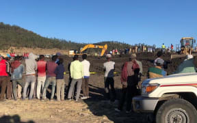 Teams continue the debris removal operation at the crash site of Ethiopia Airlines near Debre Zeit, a town some 50 kilometres south of Addis Ababa, Ethiopia, on March 10, 2019.