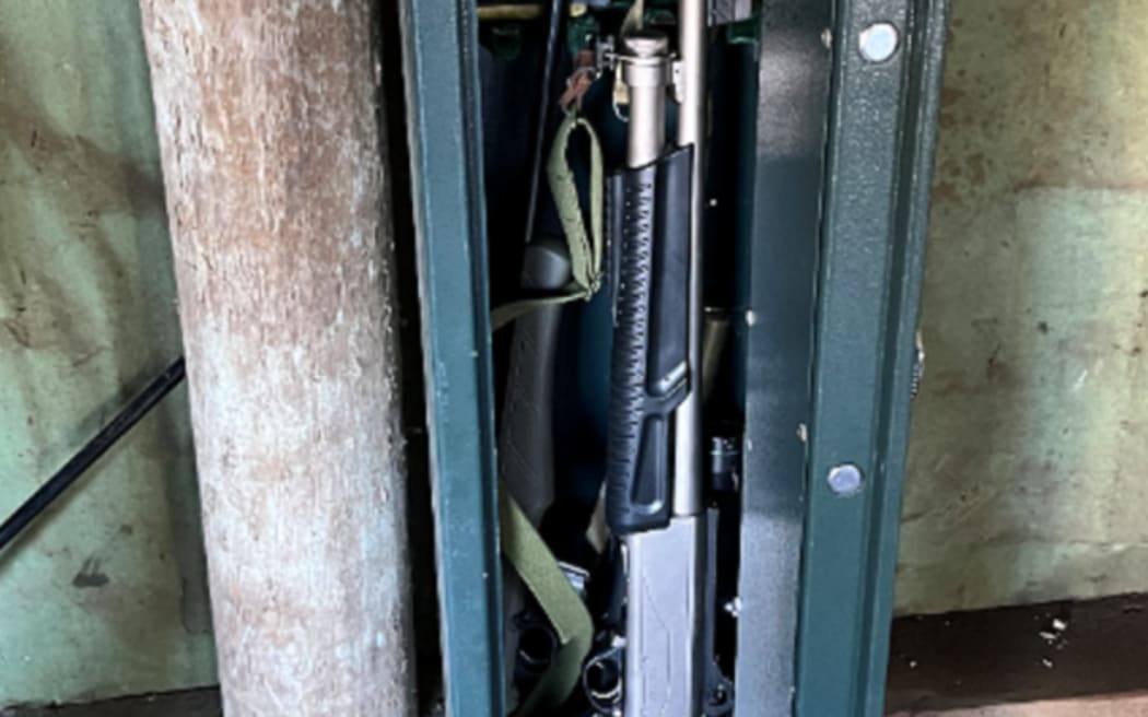 Police found loaded weapons unsafely stored at a Nelson area residence.